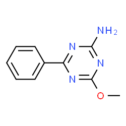 ChemSpider 2D Image | 4-Methoxy-6-phenyl-1,3,5-triazin-2-amine | C10H10N4O