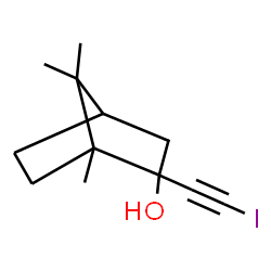 ChemSpider 2D Image | 2-(Iodoethynyl)-1,7,7-trimethylbicyclo[2.2.1]heptan-2-ol | C12H17IO