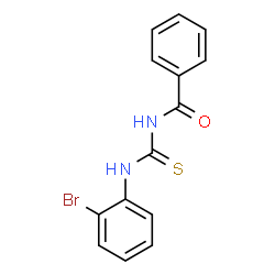 ChemSpider 2D Image | N-[(2-Bromophenyl)carbamothioyl]benzamide | C14H11BrN2OS