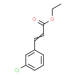 ChemSpider 2D Image | Ethyl 3-(3-chlorophenyl)acrylate | C11H11ClO2