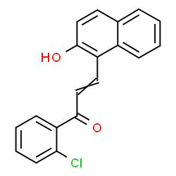 ChemSpider 2D Image | 1-(2-Chlorophenyl)-3-(2-hydroxy-1-naphthyl)-2-propen-1-one | C19H13ClO2
