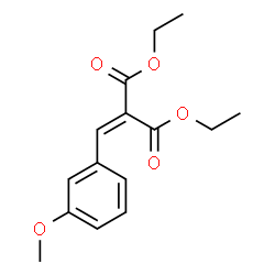 ChemSpider 2D Image | Diethyl (3-methoxybenzylidene)malonate | C15H18O5