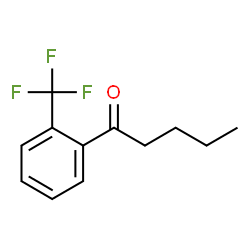 ChemSpider 2D Image | 1-[2-(Trifluoromethyl)phenyl]-1-pentanone | C12H13F3O