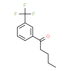 ChemSpider 2D Image | 1-[3-(Trifluoromethyl)phenyl]-1-pentanone | C12H13F3O