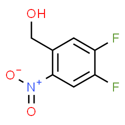 ChemSpider 2D Image | (4,5-Difluoro-2-nitrophenyl)methanol | C7H5F2NO3