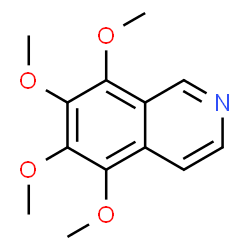 ChemSpider 2D Image | 5,6,7,8-Tetramethoxyisoquinoline | C13H15NO4