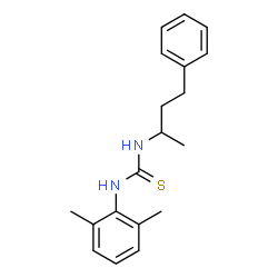 ChemSpider 2D Image | 1-(2,6-Dimethylphenyl)-3-(4-phenyl-2-butanyl)thiourea | C19H24N2S