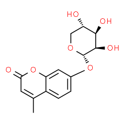 ChemSpider 2D Image | 4-Methyl-2-oxo-2H-chromen-7-yl alpha-L-lyxopyranoside | C15H16O7
