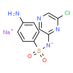 ChemSpider 2D Image | Sulfaclozine sodium | C10H8ClN4NaO2S