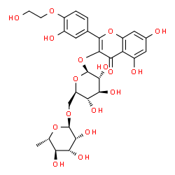ChemSpider 2D Image | 4'-O-(?-hydroxyethyl)rutoside | C29H34O17