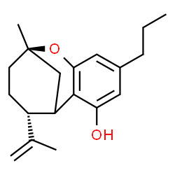 ChemSpider 2D Image | DELTA-7-CIS-ISOTETRAHYDROCANNABIVARIN | C19H26O2