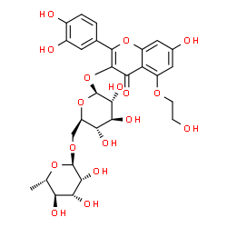 ChemSpider 2D Image | 5-O-(?-hydroxyethyl)rutoside | C29H34O17