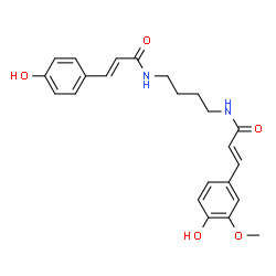 ChemSpider 2D Image | COUMARAMIDO FERULAMIDOBUTANE | C23H26N2O5
