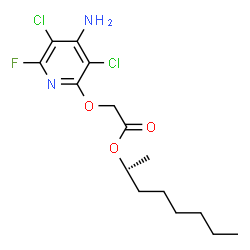 ChemSpider 2D Image | (R)-fluroxypyr-meptyl | C15H21Cl2FN2O3