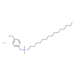 ChemSpider 2D Image | DIMETHYL ETHYLBENZYL PALMITYL AMMONIUM CHLORIDE | C27H50ClN