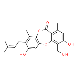 ChemSpider 2D Image | MOLLICELLIN I | C21H22O6