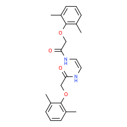 ChemSpider 2D Image | N,N'-(Z)-1,2-Ethenediylbis[2-(2,6-dimethylphenoxy)acetamide] | C22H26N2O4