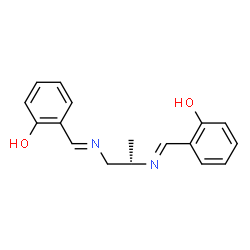 ChemSpider 2D Image | (S)-N,N'-disalicylidene-1,2-propylenediamine | C17H18N2O2
