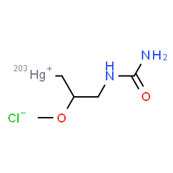 ChemSpider 2D Image | CHLORMERODRIN HG-203 | C5H11Cl203HgN2O2