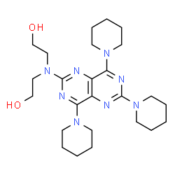 ChemSpider 2D Image | DIPYRIDAMOLE TRIPIPERIDINE | C25H40N8O2
