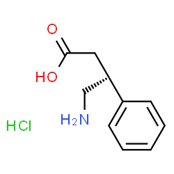 ChemSpider 2D Image | (R)-4-Amino-3-phenylbutyric acid hydrochloride | C10H14ClNO2