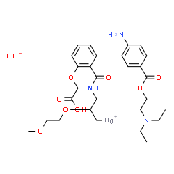 ChemSpider 2D Image | PROCAINE MERETHOXYLLINE | C28H41HgN3O9