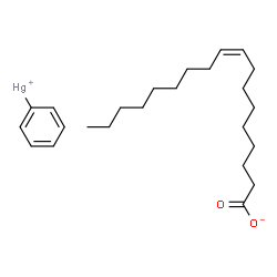 ChemSpider 2D Image | Phenylmercury(1+) (9Z)-9-octadecenoate | C24H38HgO2