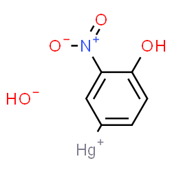 ChemSpider 2D Image | (4-Hydroxy-3-nitrophenyl)mercury(1+) hydroxide | C6H5HgNO4