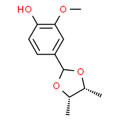 ChemSpider 2D Image | cis-vanillin 2,3-butanediol acetal | C12H16O4