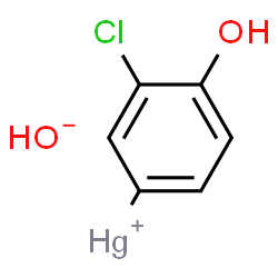 ChemSpider 2D Image | 2-Chloro-4-(hydroxymercuri)phenol | C6H5ClHgO2