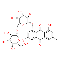 ChemSpider 2D Image | emodin-8-O-?-gentiobioside | C27H30O15