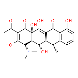 ChemSpider 2D Image | 2-ACETYL-2-DECARBAMOYLDOXYCYCLINE | C23H25NO8