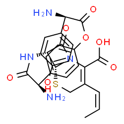 ChemSpider 2D Image | (Z)-O-((2R)-2-amino-2-(4-hydroxyphenyl)acetyl)cefprozil | C26H26N4O7S