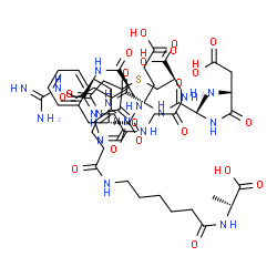ChemSpider 2D Image | L-alpha-Aspartylalanyl-L-alpha-glutamylphenylalanyl-L-arginyl-L-histidylglycylglycyl-S-(1-{3-[(6-{[(1S)-1-carboxyethyl]amino}-6-oxohexyl)amino]-3-oxopropyl}-2,5-dioxo-3-pyrrolidinyl)-L-cysteine | C56H81N17O20S