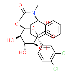 ChemSpider 2D Image | SERTRALINE CARBAMOYL GLUCURONIDE | C24H25Cl2NO8
