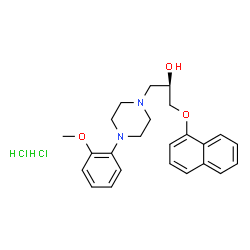 ChemSpider 2D Image | (R)-naftopidil dihydrochloride | C24H30Cl2N2O3