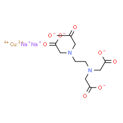 ChemSpider 2D Image | DISODIUM EDTA-COPPER CU-64 | C10H1264CuN2Na2O8