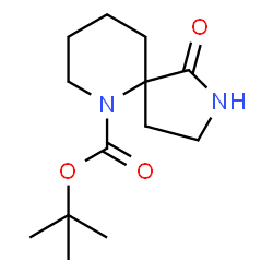 ChemSpider 2D Image | tert-butyl 1-oxo-2,6-diazaspiro[4.5]decane-6-carboxylate | C13H22N2O3