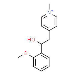 ChemSpider 2D Image | 4-[2-Hydroxy-2-(2-methoxyphenyl)ethyl]-1-methylpyridinium | C15H18NO2