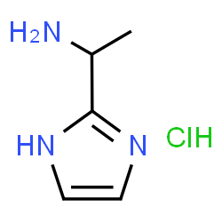 ChemSpider 2D Image | 1-(1H-Imidazol-2-yl)ethanamine hydrochloride | C5H10ClN3