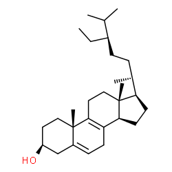 ChemSpider 2D Image | (3beta,24R)-Stigmasta-5,8-dien-3-ol | C29H48O
