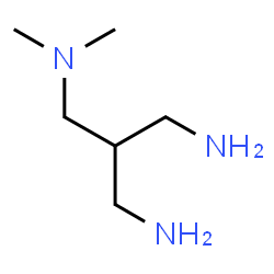 ChemSpider 2D Image | 2-(Aminomethyl)-N,N-dimethyl-1,3-propanediamine | C6H17N3