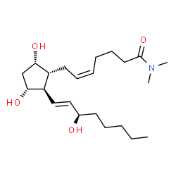 ChemSpider 2D Image | Prostaglandin F2α dimethyl amide | C22H39NO4