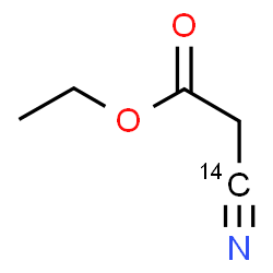 ChemSpider 2D Image | Ethyl (~14~C)cyanoacetate | C414CH7NO2