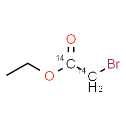 ChemSpider 2D Image | Ethyl bromo(~14~C_2_)acetate | C214C2H7BrO2