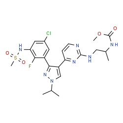 ChemSpider 2D Image | Encorafenib | C22H27ClFN7O4S