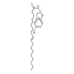 ChemSpider 2D Image | (R)-N-oleoyltyrosinol | C27H45NO3