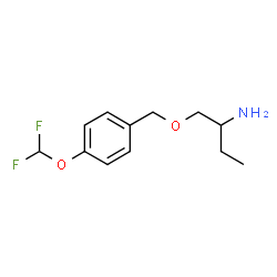 ChemSpider 2D Image | 1-{[4-(Difluoromethoxy)benzyl]oxy}-2-butanamine | C12H17F2NO2