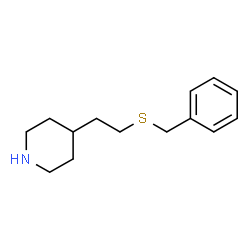 ChemSpider 2D Image | 4-[2-(Benzylsulfanyl)ethyl]piperidine | C14H21NS