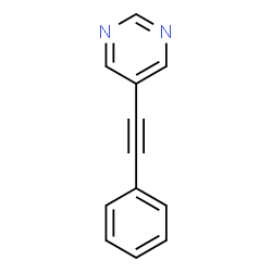 ChemSpider 2D Image | 5-(Phenylethynyl)pyrimidine | C12H8N2